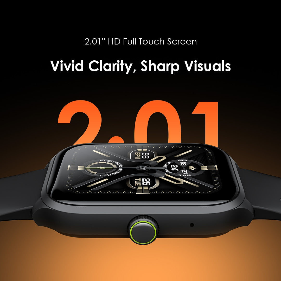 Oraimo SmartWatch 5 Lite OSW-804 – 2.01" HD, IP68 Waterproof, 300mAh – Black