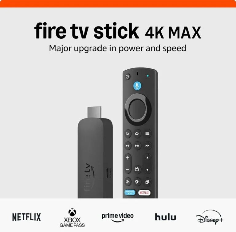 Amazon Fire TV Stick 4K Max streaming device, Wi-Fi 6E, 16GB Alexa Voice Remote