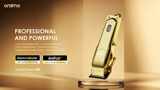 Oraimo Smart Clipper 2 Gold OPC-CL30G – Professional Cordless Hair Clipper