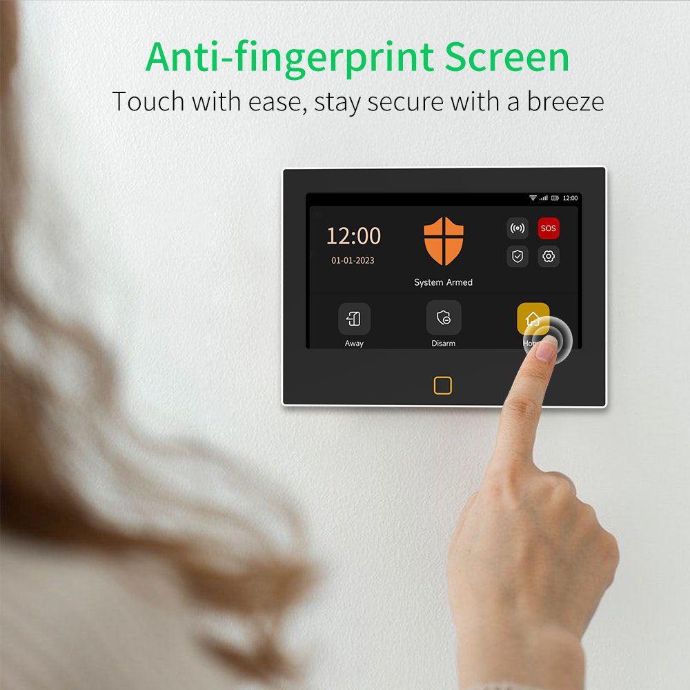 Tuya WiFi+4G Wireless 7-Inch Burglar Alarm Security System – Smart Home Intrusion Protection
