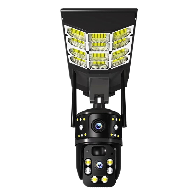 V380 Pro 4G Solar Street Light with PTZ Camera – Dual Lens Security & Lighting Solution