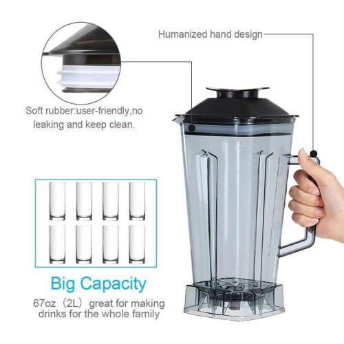Sokany Heavy Duty Commercial Blender – 2 Litre Jar, 4500W High-Power Motor, Multipurpose with Grinder