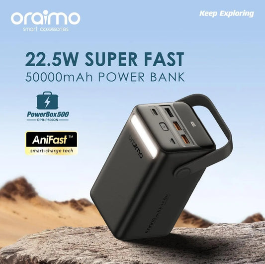 Oraimo PowerBox 500 – 50000mAh 22.5W Power Bank