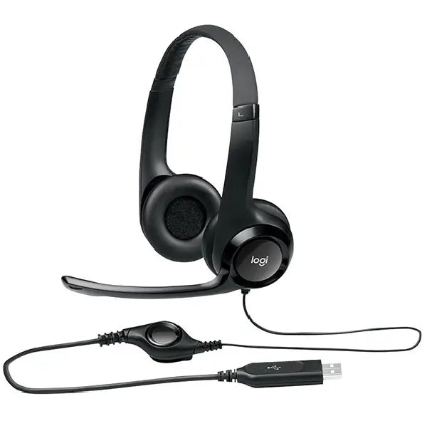 Logitech H390 Wired Headset with Noise-Cancelling Microphone