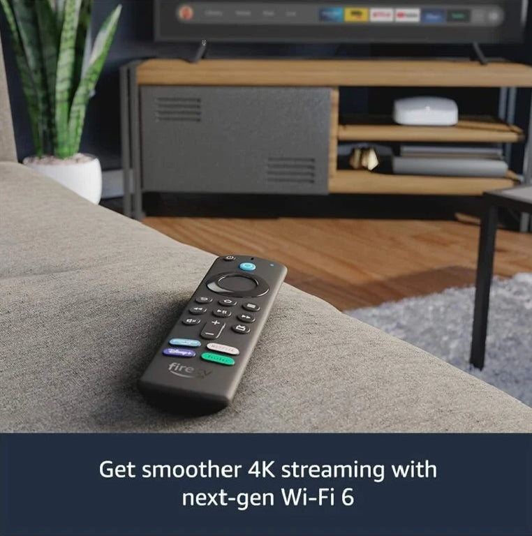 Amazon Fire TV Stick 4K Max streaming device, Wi-Fi 6E, 16GB Alexa Voice Remote