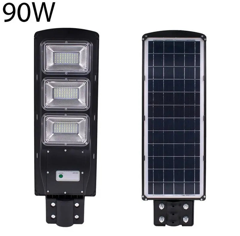 90W Solar LED Street Light with Motion & Night Sensor