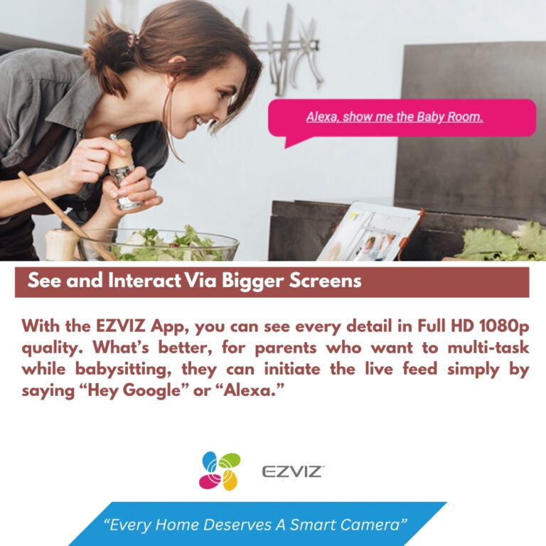 EZVIZ CS-BM1 (1080P) Indoor Wi-Fi Baby Monitor