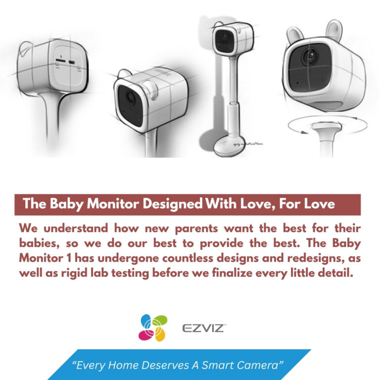 EZVIZ CS-BM1 (1080P) Indoor Wi-Fi Baby Monitor