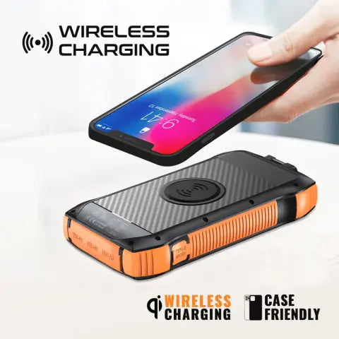 Promate SolarTank-20PDQi Power Bank - 20W 20000mAh