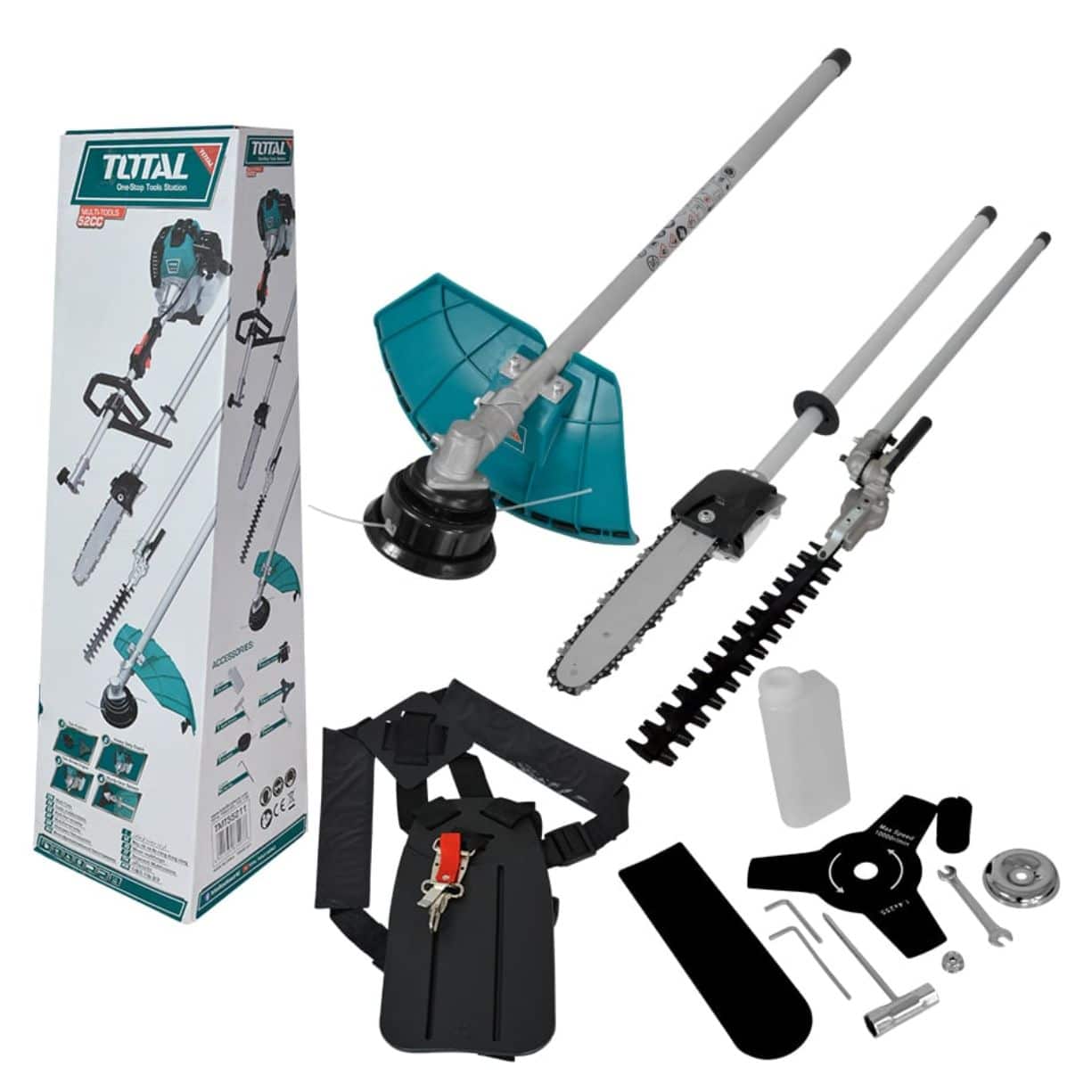 Total 4-in-1 Brush Cutter and Grass Trimmer – TMT55211 - 1.4Kw (2.2HP)
