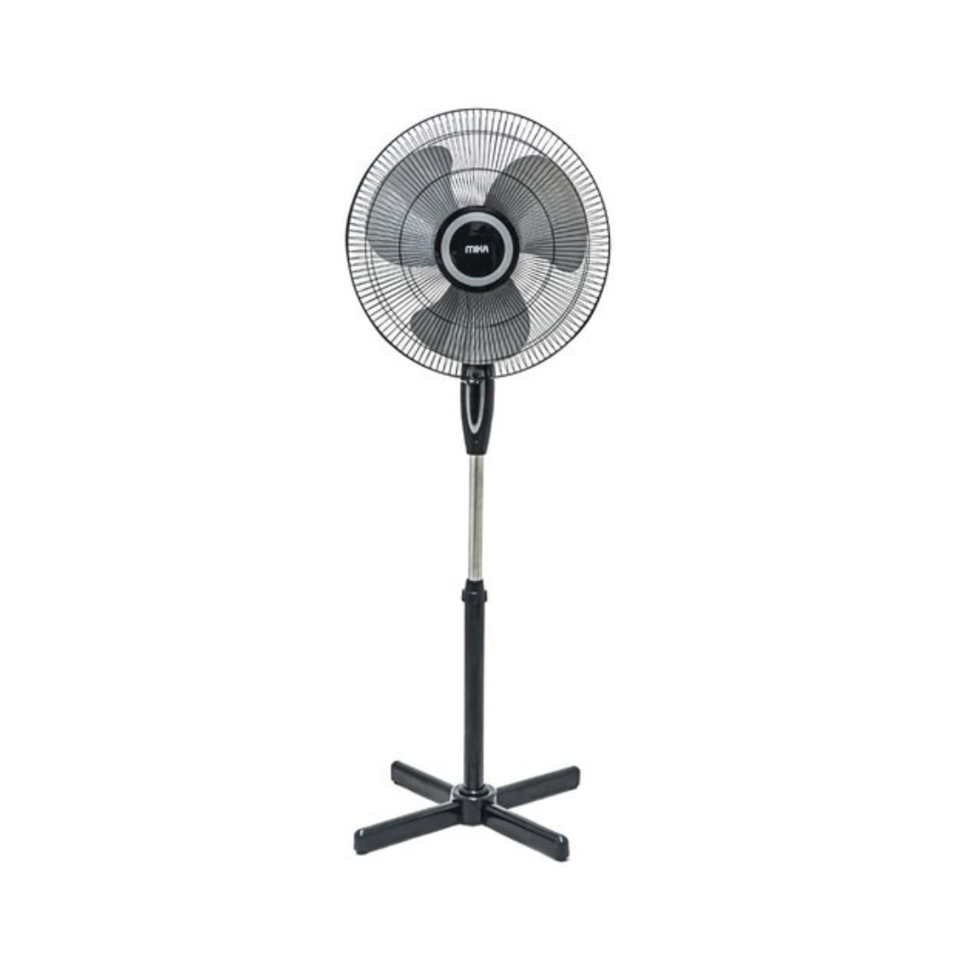 MIKA Stand Fan 18″ With Remote – Black & Silver (MFS1832RBS)