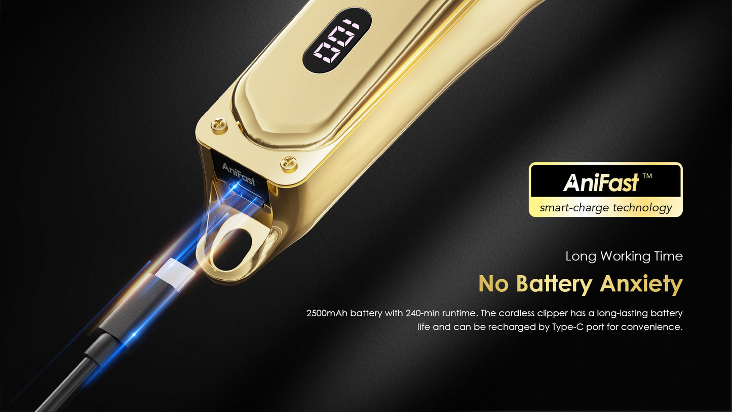 Oraimo Smart Clipper 2 Gold OPC-CL30G – Professional Cordless Hair Clipper