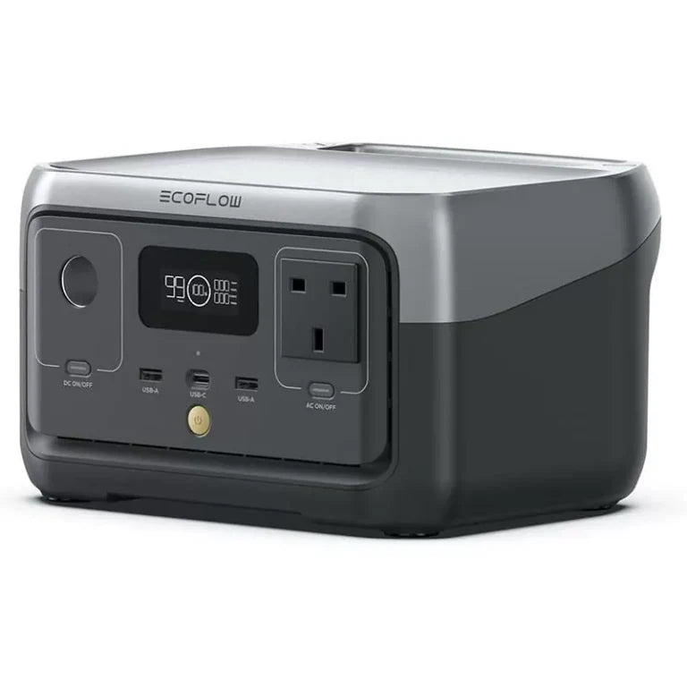 EcoFlow RIVER 2 Portable Power Station (300W, 256Wh) - ZMR600-B-UK