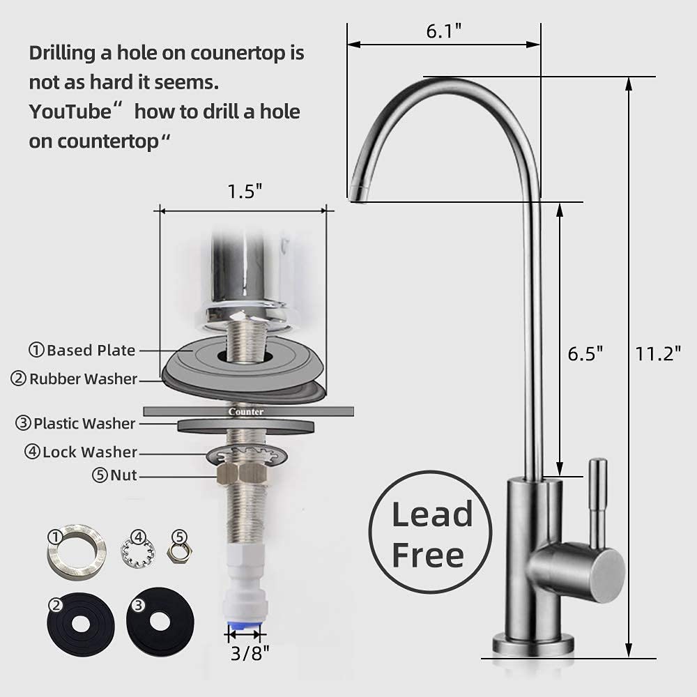 Dayliff 6-Stage Mini Reverse Osmosis Water Purifier – 200 Litres/Day (Undersink RO System with UV Sterilizer)