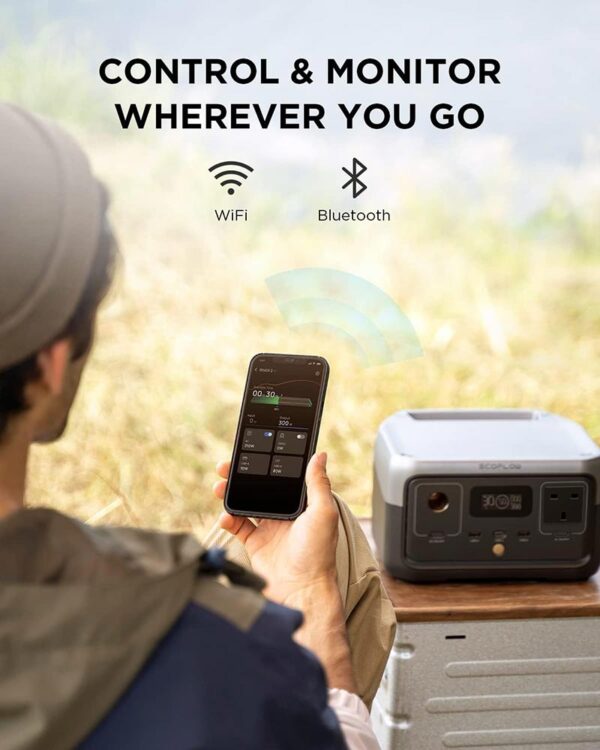 EcoFlow RIVER 2 Portable Power Station (300W, 256Wh) - ZMR600-B-UK
