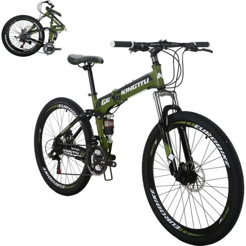 Gen Size 26 Foldable Adjustable Mountain Bike With 21 Disc Brakes