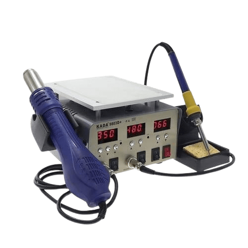 KADA 9803D+ Digital 3-in-1 Touch LCD Glass Screen Separator Hot Air Soldering Iron SMD Rework Station