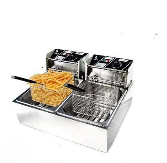 Nunix 6L + 6L Double Deep Electric Fryer DF-6D