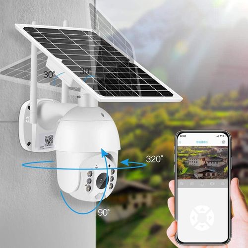 360° Solar CCTV Security Camera – PTZ WiFi & 4G SIM Smart Surveillance