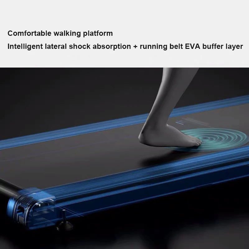 Slim Foldable 2-in-1 Treadmill – Walking Pad & Running Machine for Home & Office | 2.5HP, Remote Control, No Installation