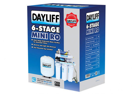 Dayliff 6-Stage Mini Reverse Osmosis Water Purifier – 200 Litres/Day (Undersink RO System with UV Sterilizer)
