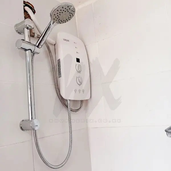 Lirlee Instant Shower with Pump + hand shower – Tankless Water Heater for Salty & Fresh Water