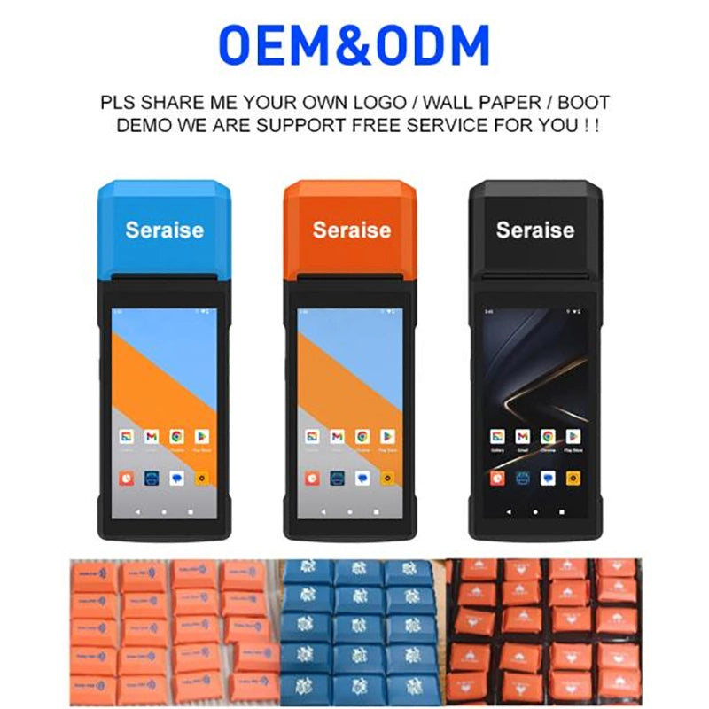 H10S Android Handheld POS Terminal with Printer – Android 13, WiFi + 4G, 58mm Receipt & Label Printing