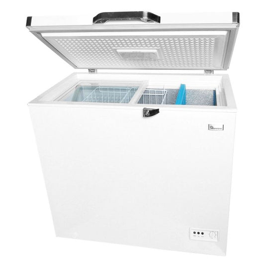 Ramtons 230 Liters Chest Freezer – CF/235 | Energy-Efficient, Dual-Use Freezer with Glass Display