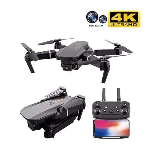 E88 Drone 4K HD Dual Camera | 1080P WiFi FPV Quadcopter with Height Hold & Gesture Control